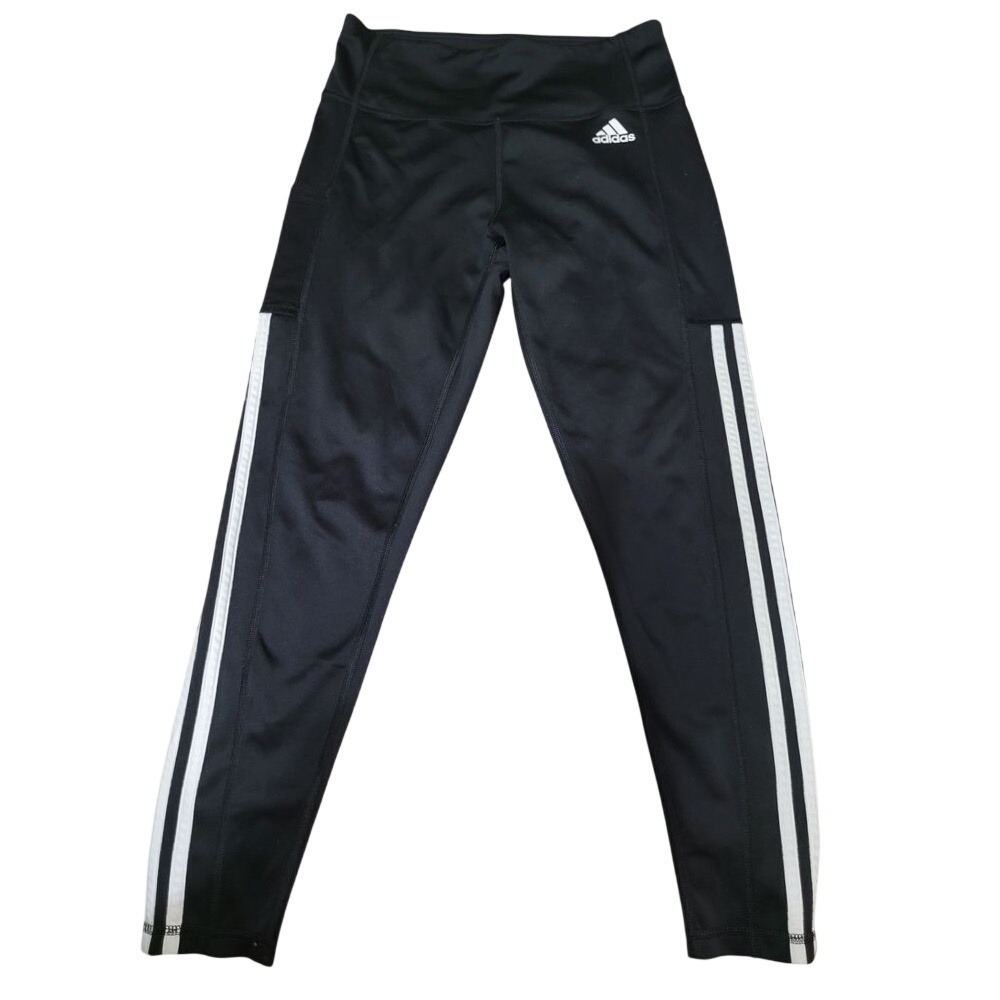 Adidas Leggings Women Medium Black Sporty Primegreen AEROREADY Activewear